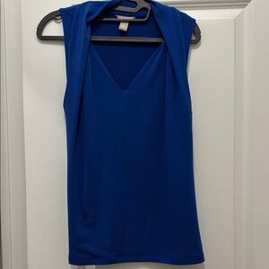 Blue Sleeveless Top